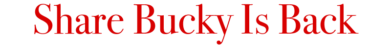 Share Bucky Is Back